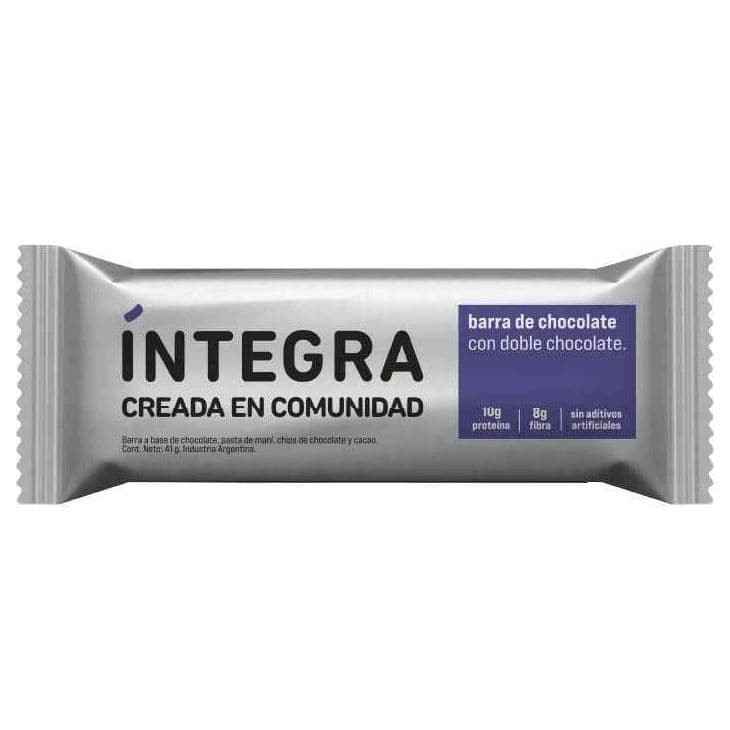 Barra de chocolate Chocolate, pasta de maní y cacao Integra